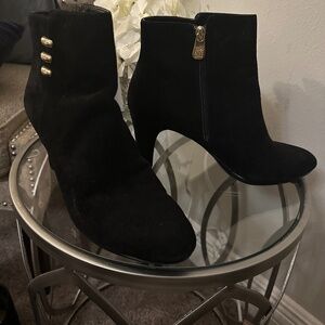 Anne Klein suede bootie